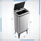 Costway Stainless Steel Trash Can 13.2 Gallon Automatic Motion Sensor Garbage Bin Silver/Black